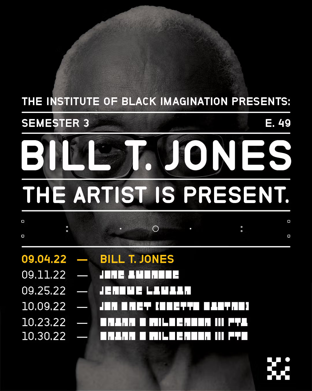 E49 Bill T. Jones: The Artist is Present.