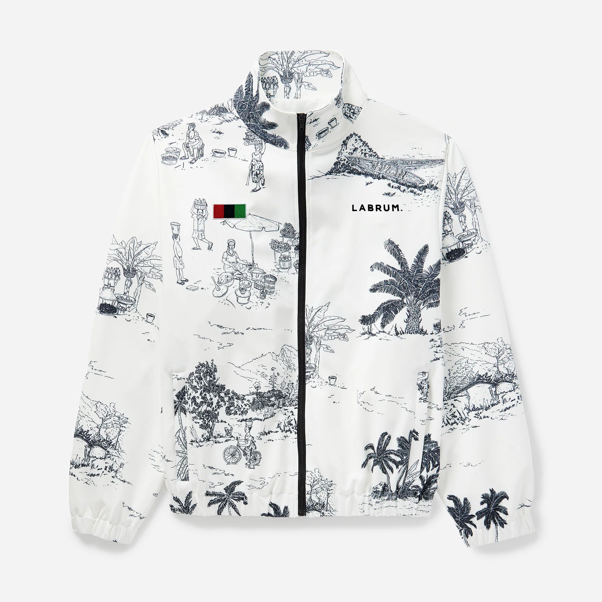 WHITE LABRUM AFRICA DAY FREETOWN TRACK JACKET