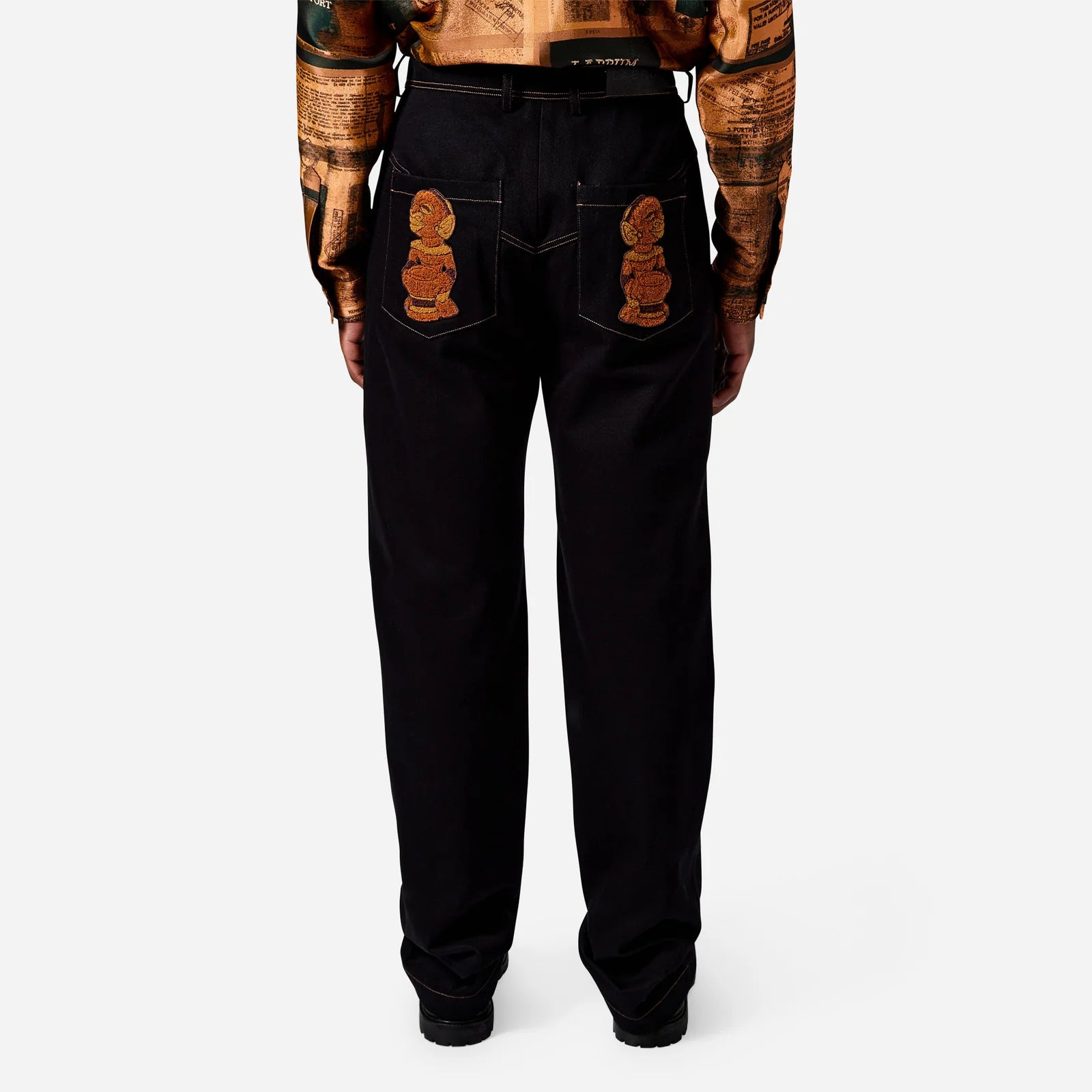 NOMOLI PATCH DENIM JEANS