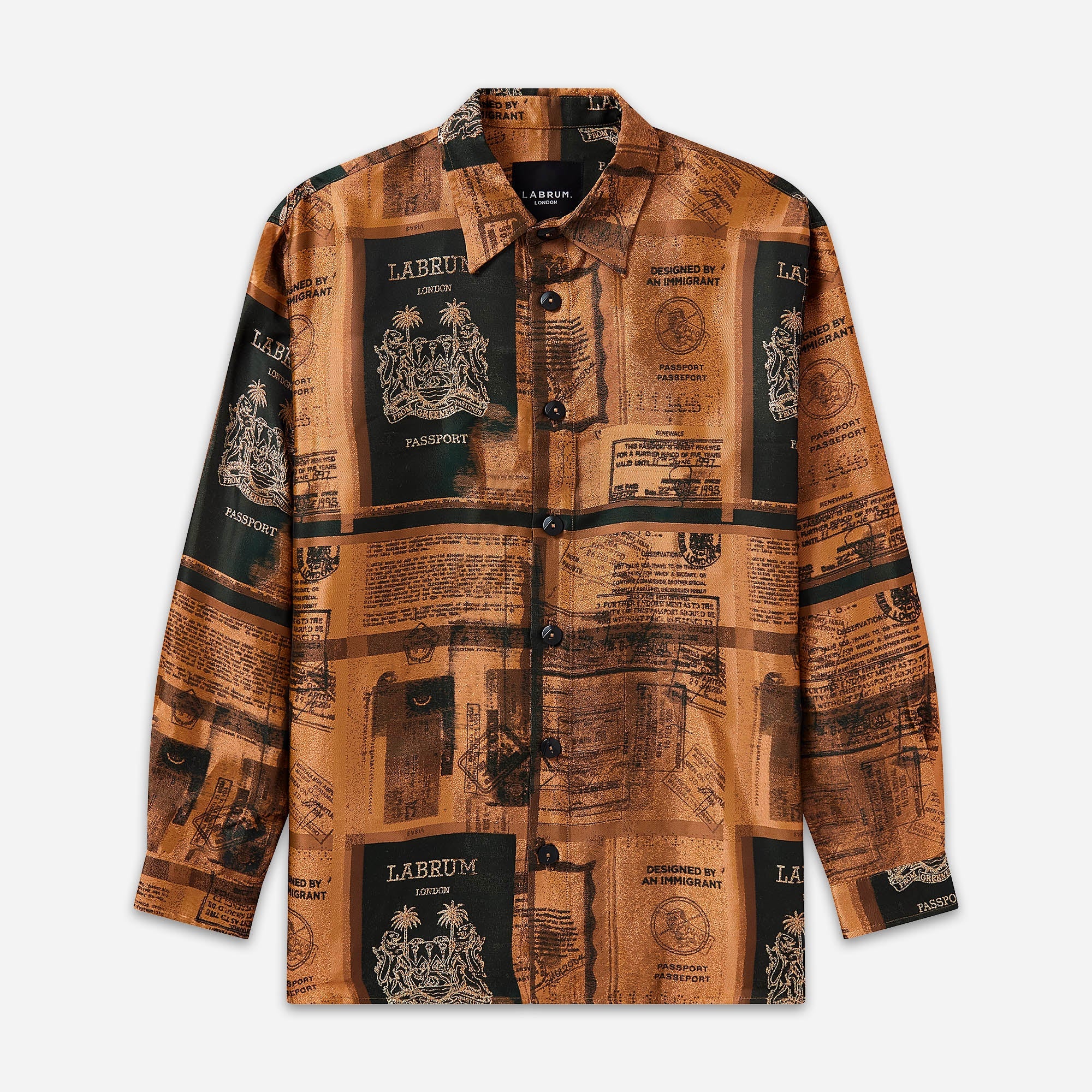 BRONZE WOVEN PASSPORT SHIRT