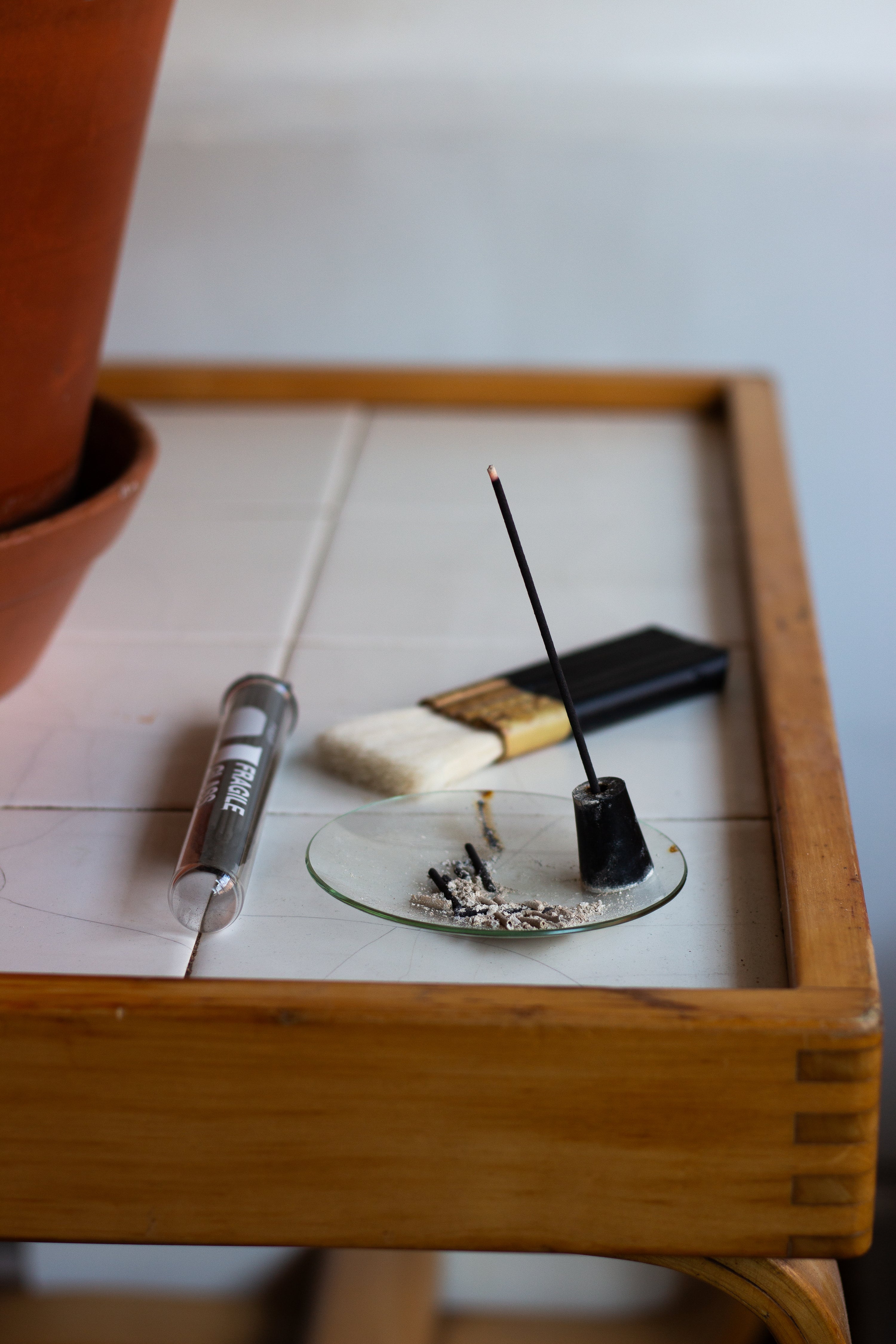 Fragile Glass Japanese Incense Test Tube
