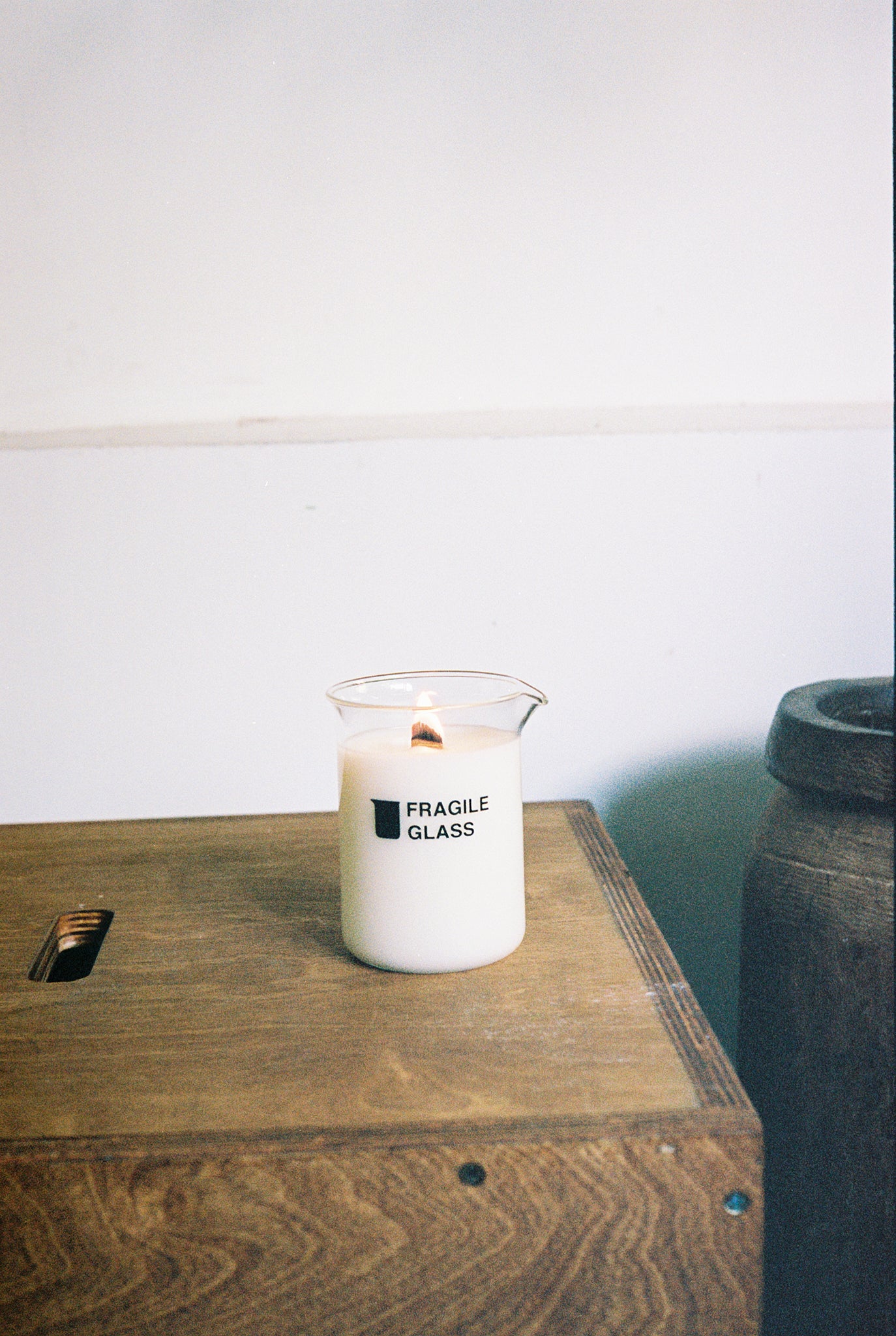 Fragile Glass "SMELL #2" Candle