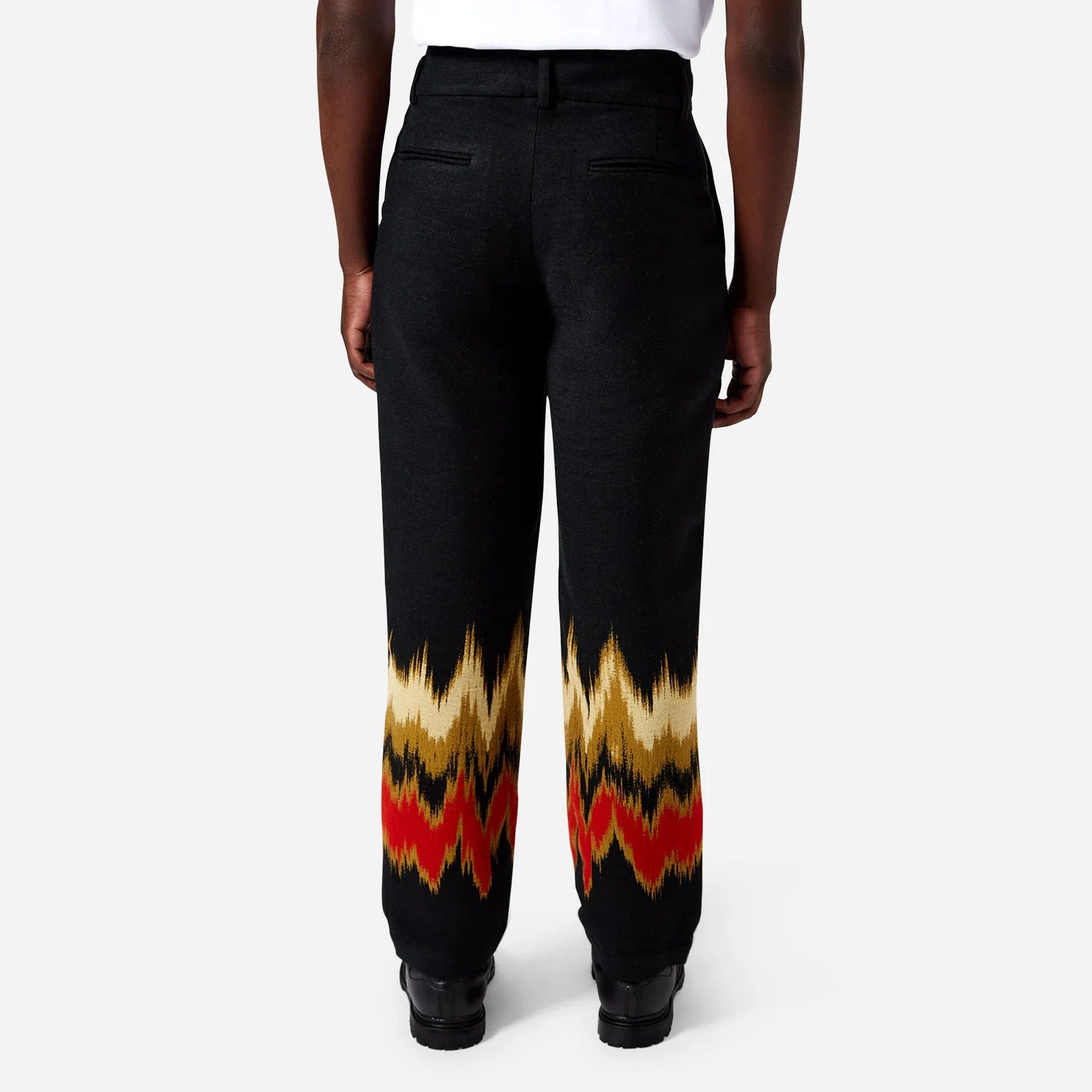 WOVEN BLUR TAILORED TROUSERS
